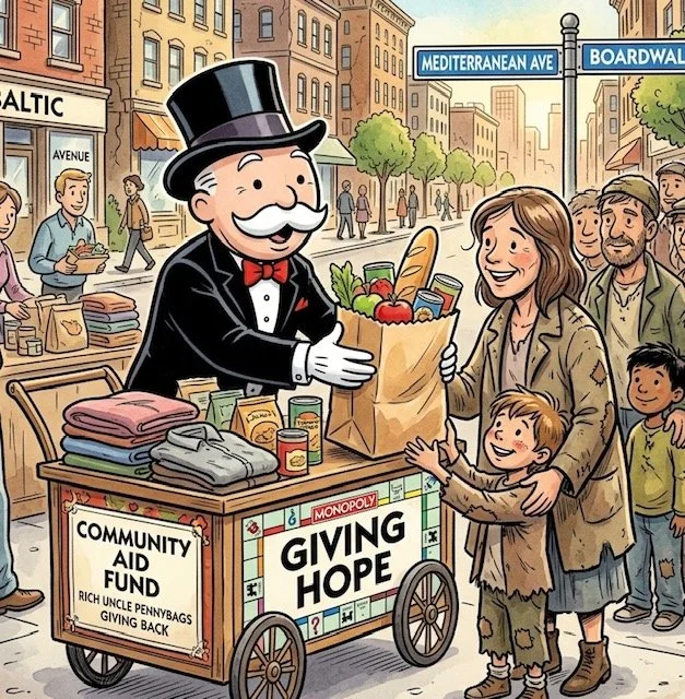 “I’m the Monopoly Guy, and Even I Think We Need a Fairer Distribution of Wealth!”