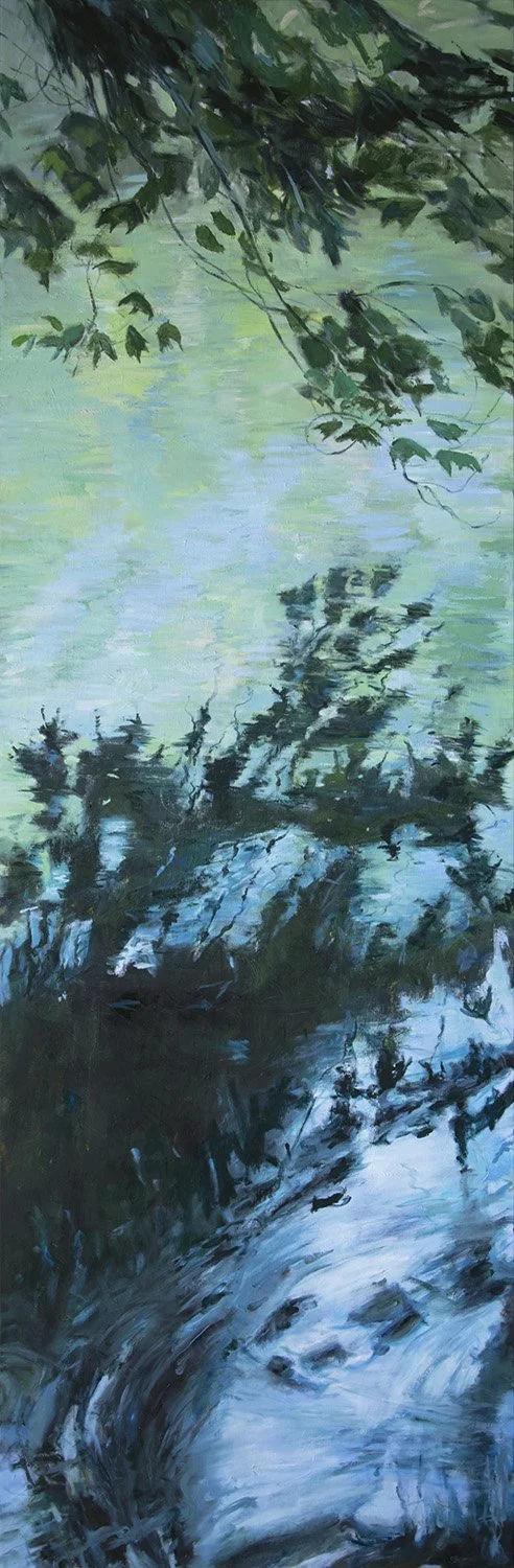 Aqueous 
Oil on linen 
30 x 92", 2025 
(available)