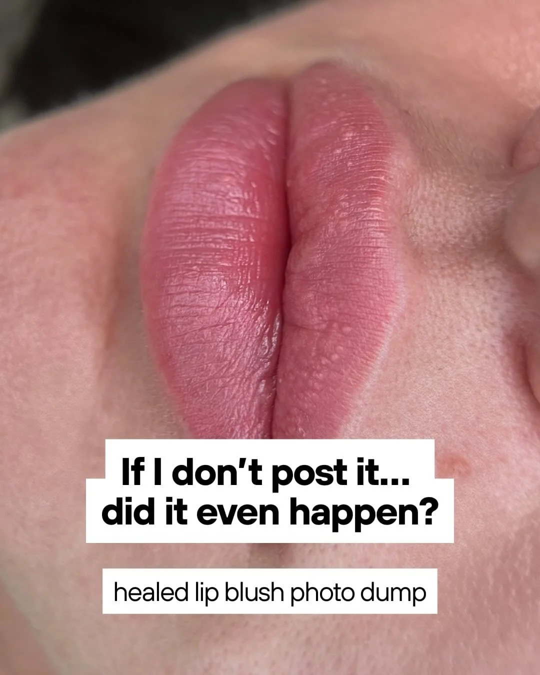 Healed Lip Blush Results After Just 1 Session 

We often see the immediately after lip blush photos, 
You know, the bright, juicy, swollen look.
But what really matters is how it heals.

Here&rsquo;s a peek at what lip blush looks like after 1 sessio