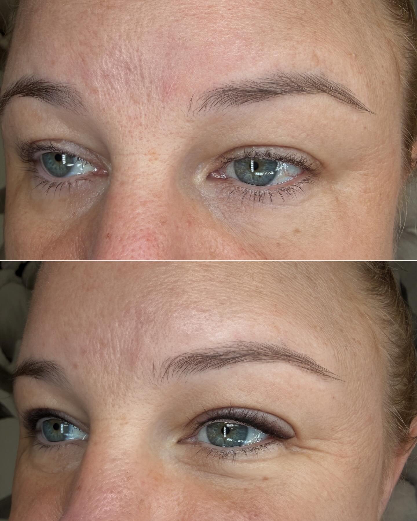 If you love eyeliner&hellip; 
But don&rsquo;t want it super sharp and defined every day, this is the in-between.

Not a full classic liner,
Not as minimal as a lash enhancement. 
Just something soft, a little smoky, with a tiny wing.

It still looks 