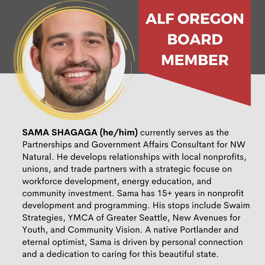 Sama Shagaga Joins the ALF Oregon Board