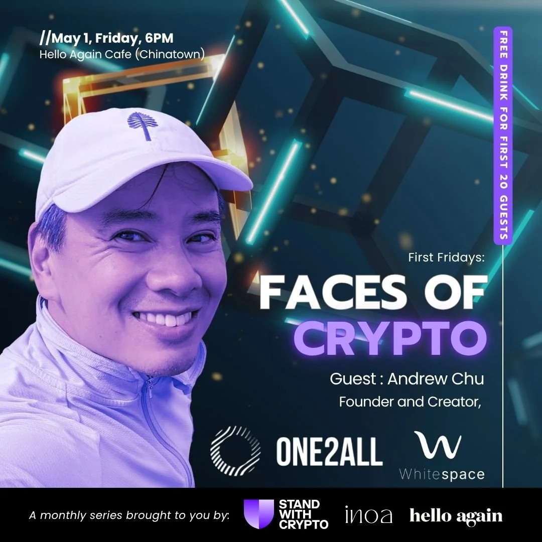 First Fridays: Faces of Crypto - Andrew Chu, Whitespace: Meditate Manifest