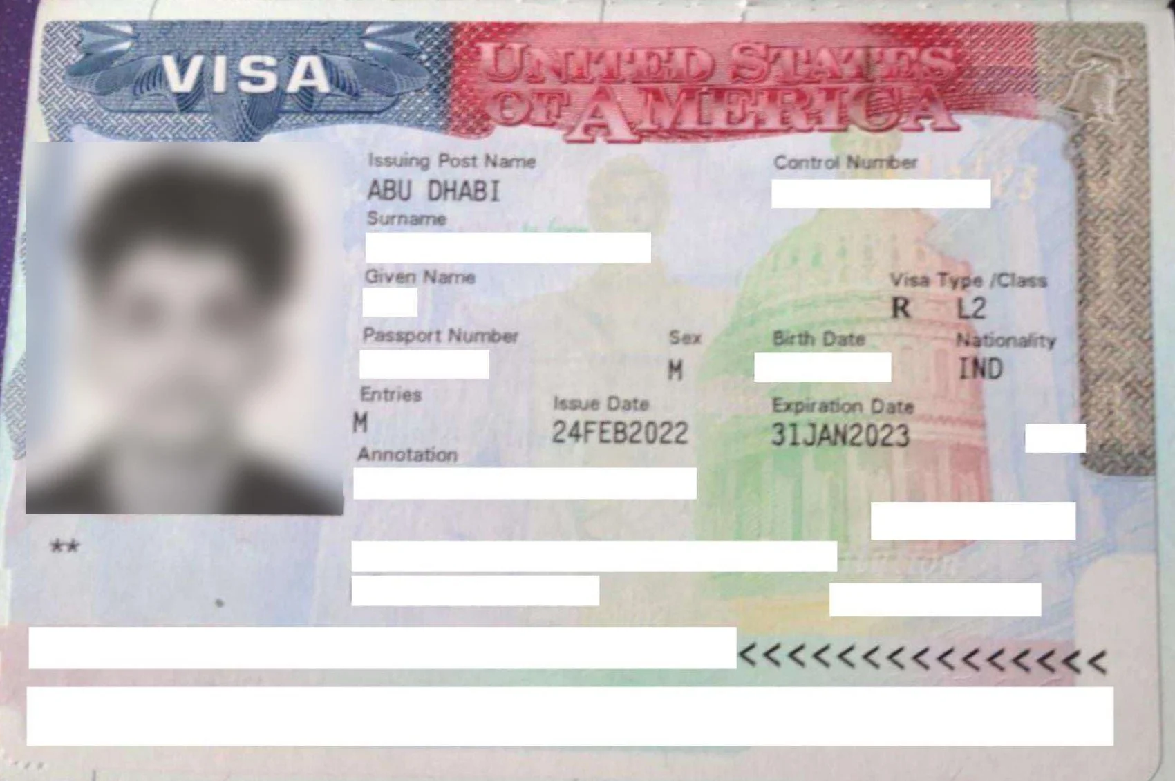 VISA ISSUED FOR A CHILD OF THE L-1 VISA APPLICANT
