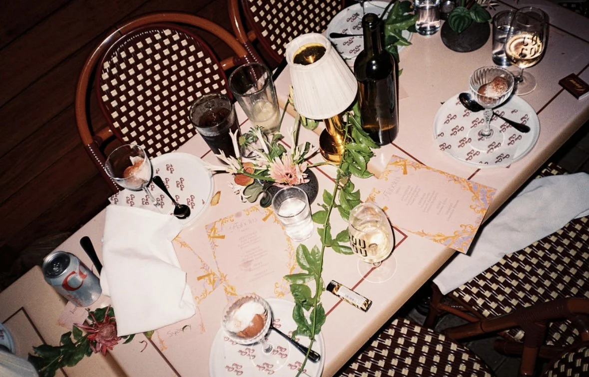  Flabelus Brand Dinner Florals & Tablescape at Coucou West Hollywood