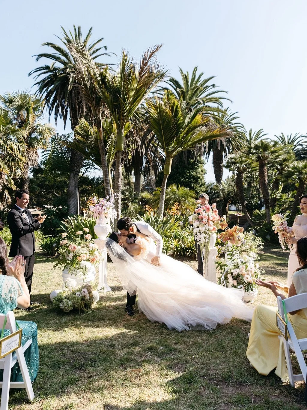 L+C&rsquo;s pastel wedding dreams at the Santa Barbara Zoo. So many incredible little details that made this magical day even more special. (And the dress !!!!!!) So incredibly honored✨

Venue : @santabarbarazoo 
Photo/ Video: @amariproductions @amar