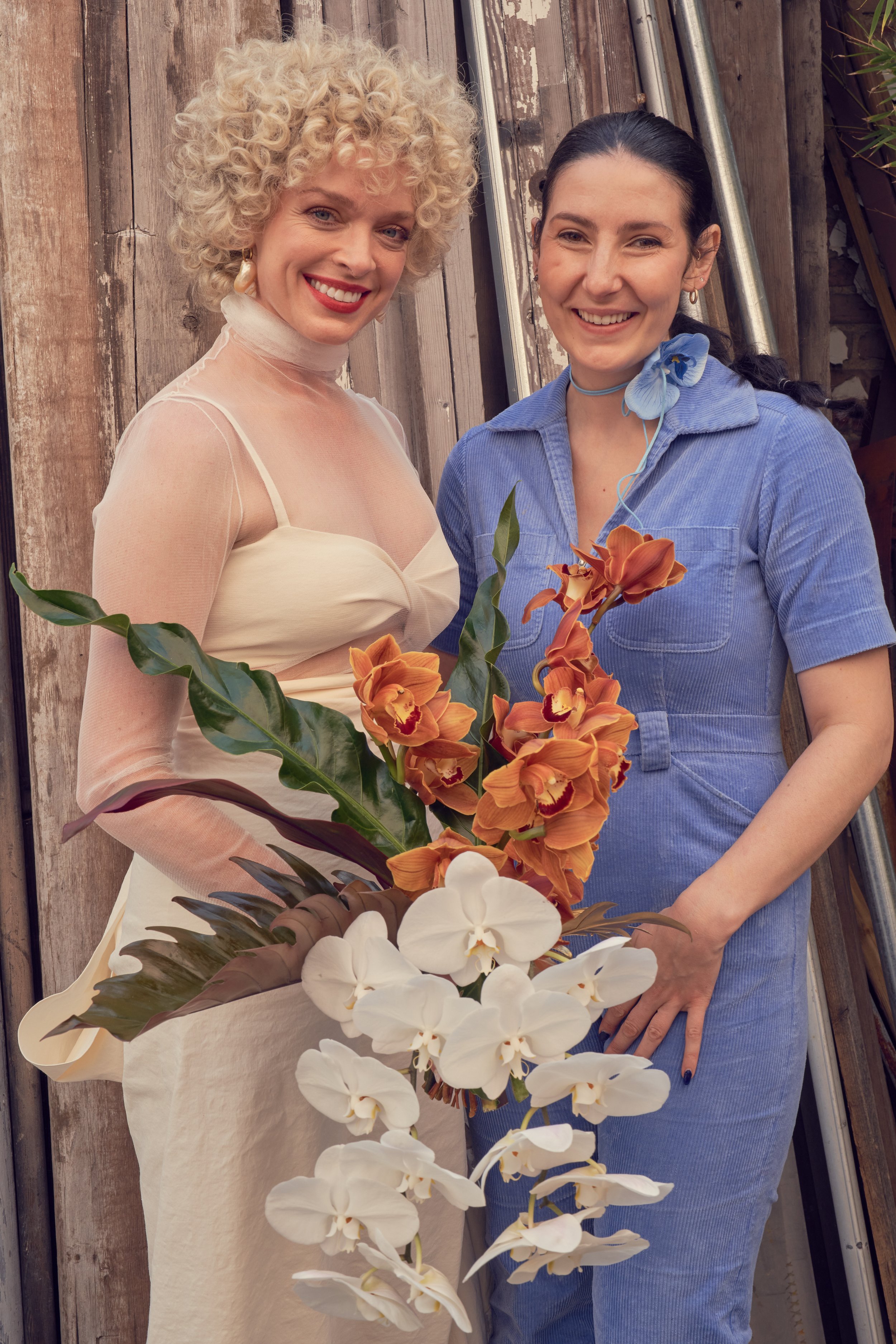 Orchid Wedding Bouquet Grass Room DTLA