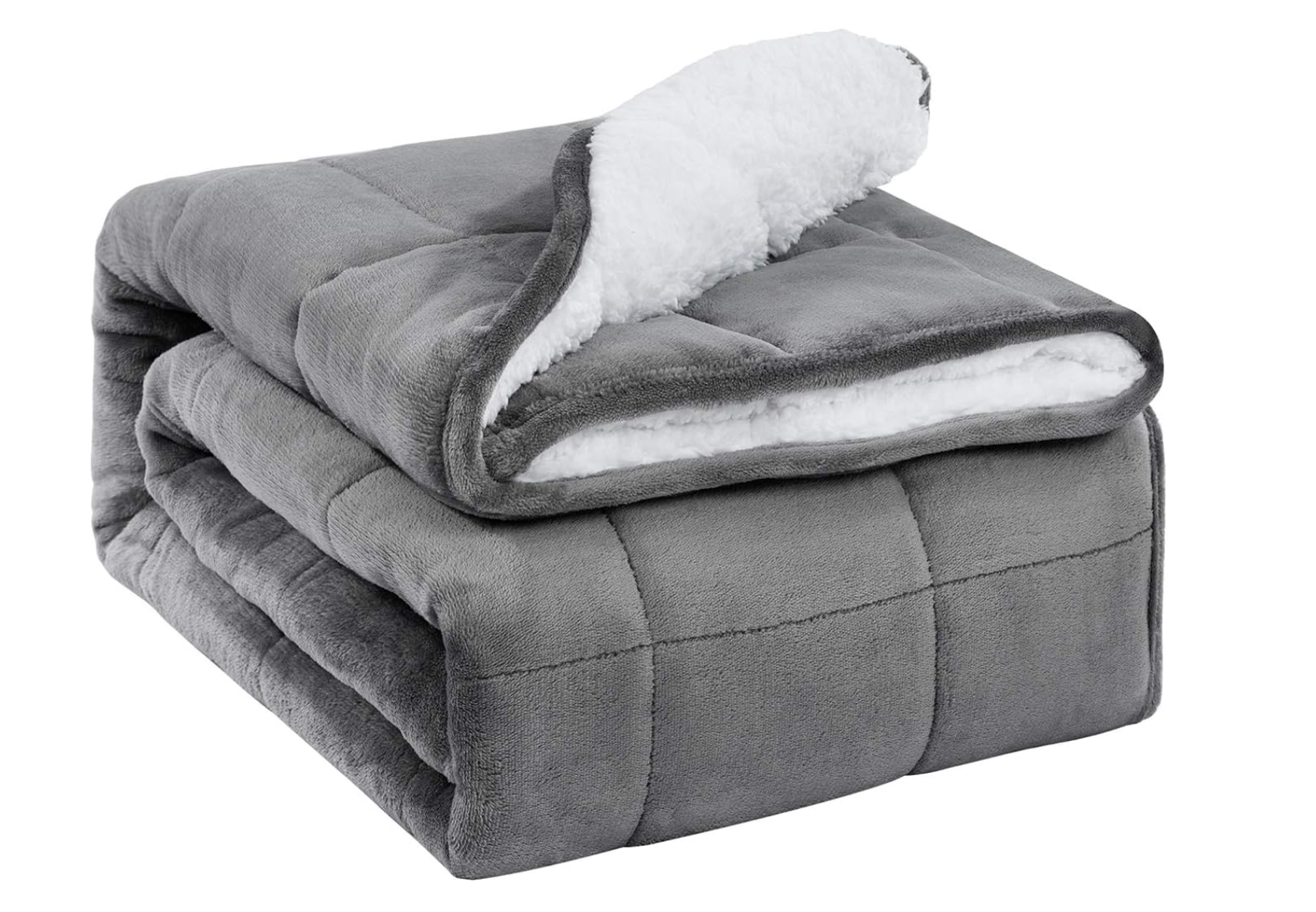 BUZIO Sherpa Fleece Weighted Blanket