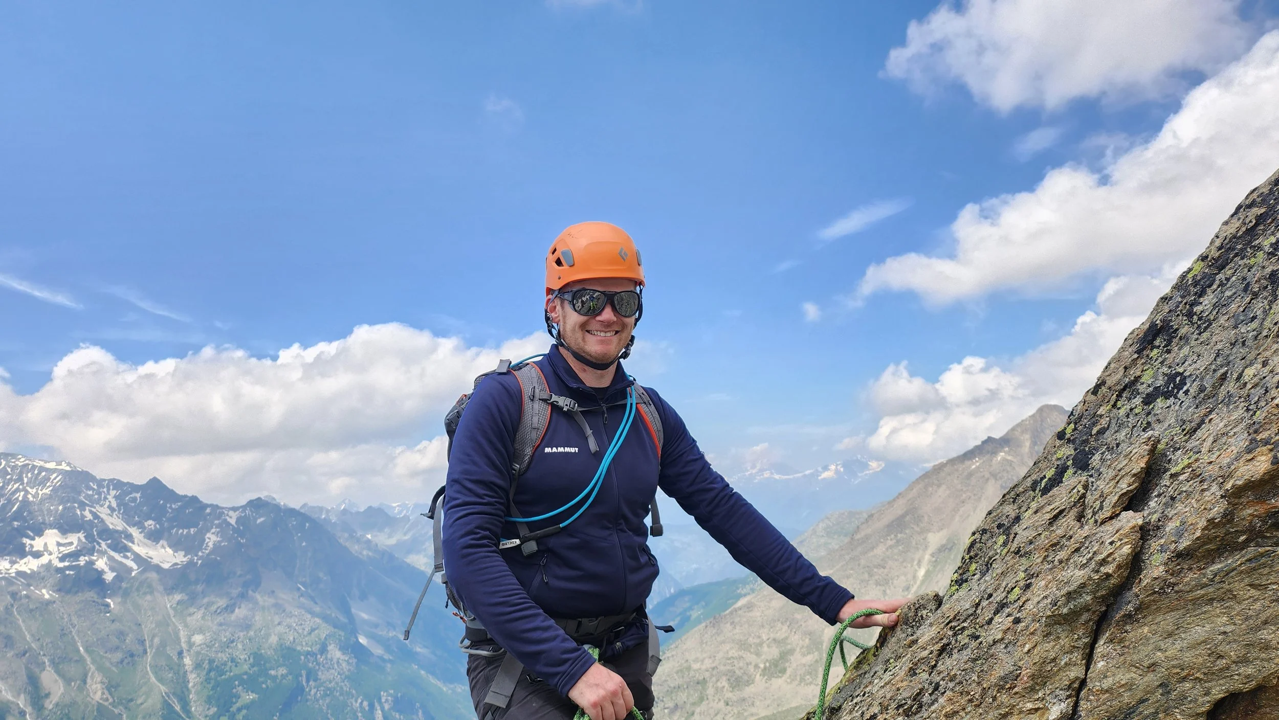 Mountaineer Mark in the Swiss Alps