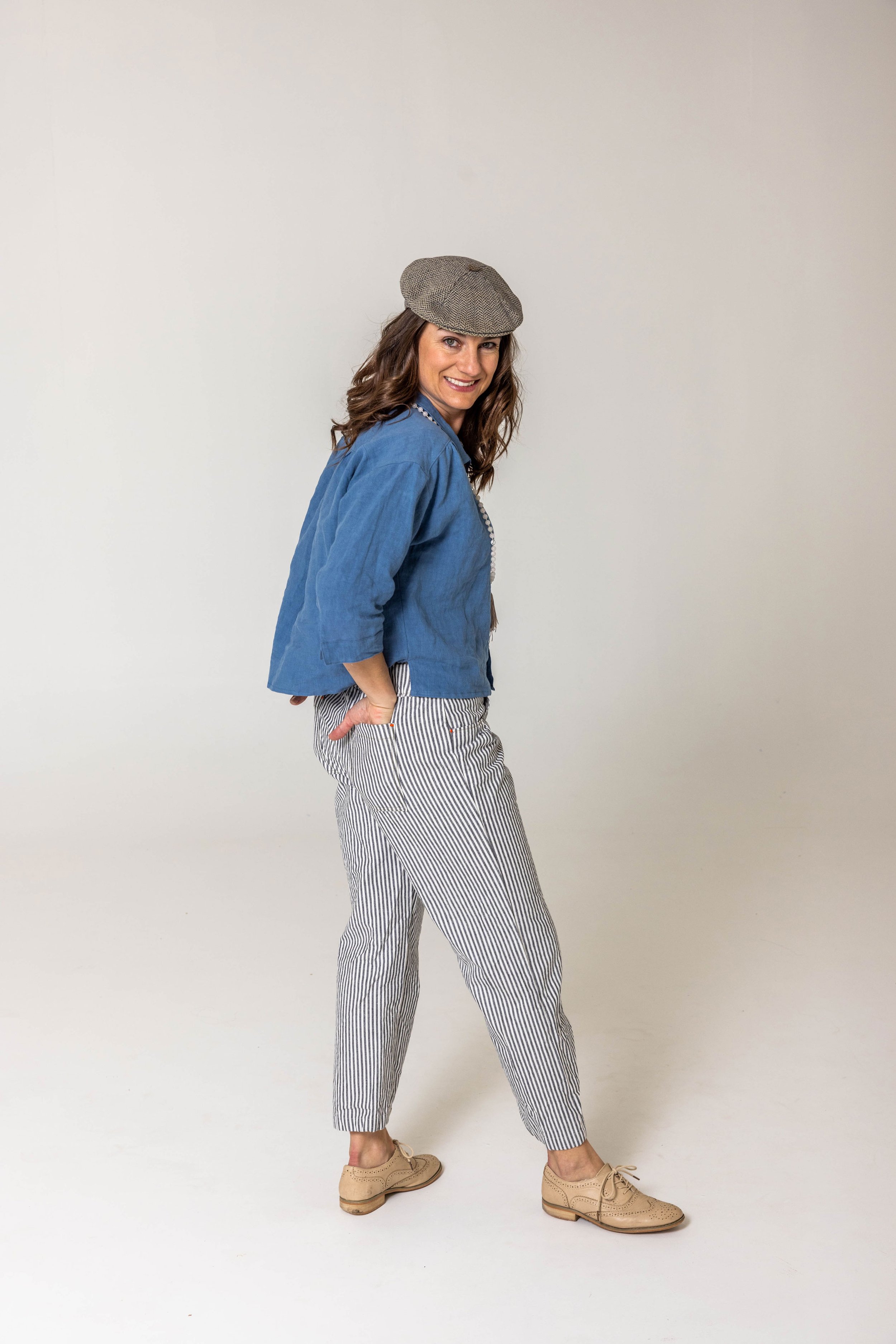 Foxlilie-womens-ava-trouser-charcoal-stripe-backside.jpg