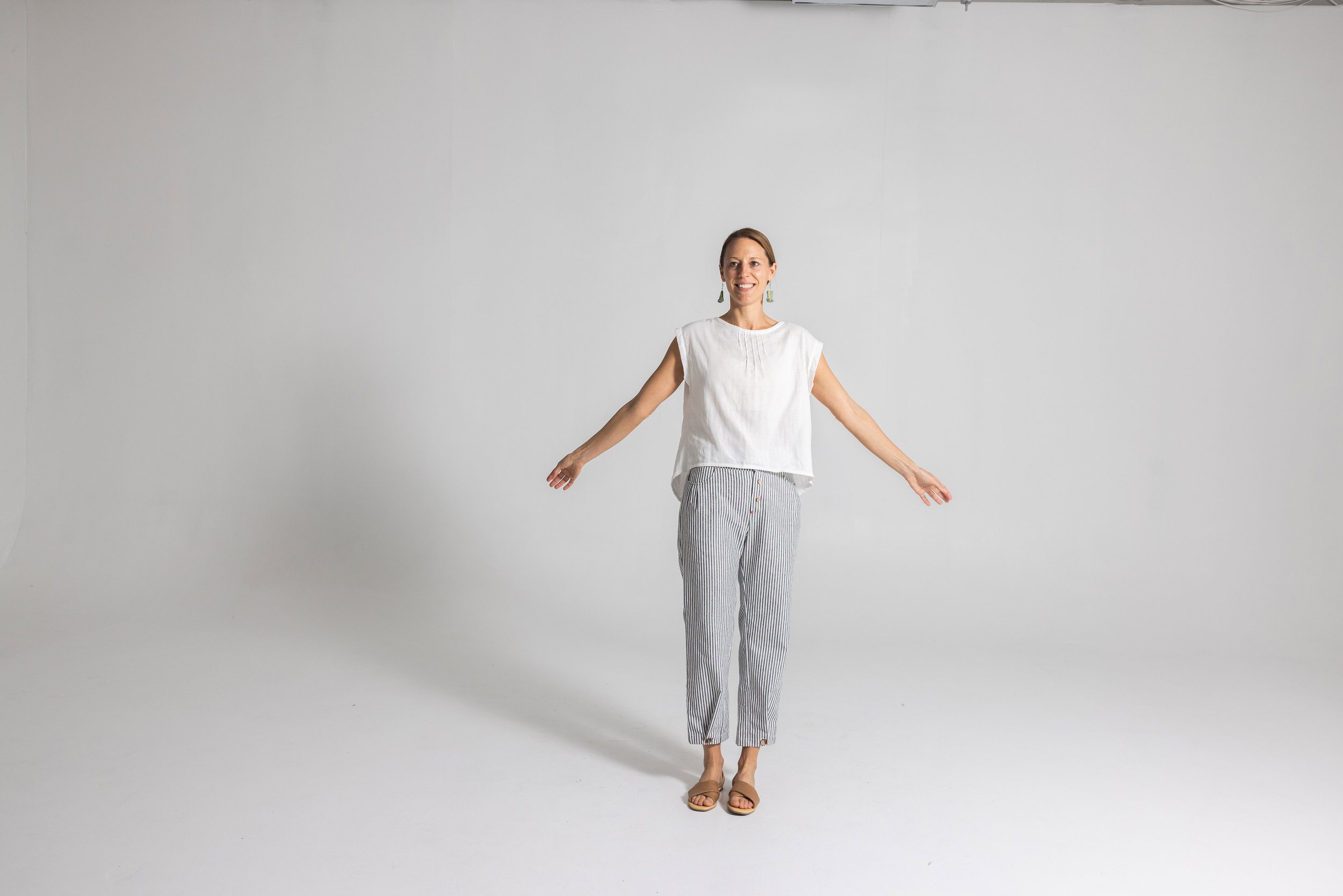 Foxlilie-womens-ava-trouser-charcoal-stripe-summer-lifestyle-front.jpg