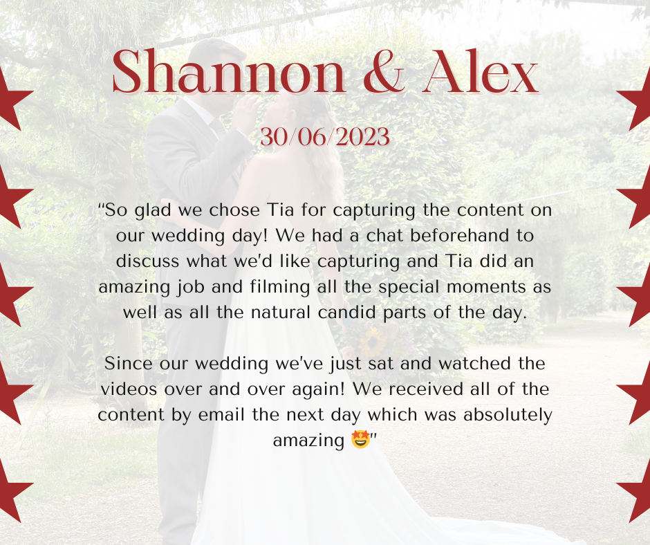 wedding content creation review