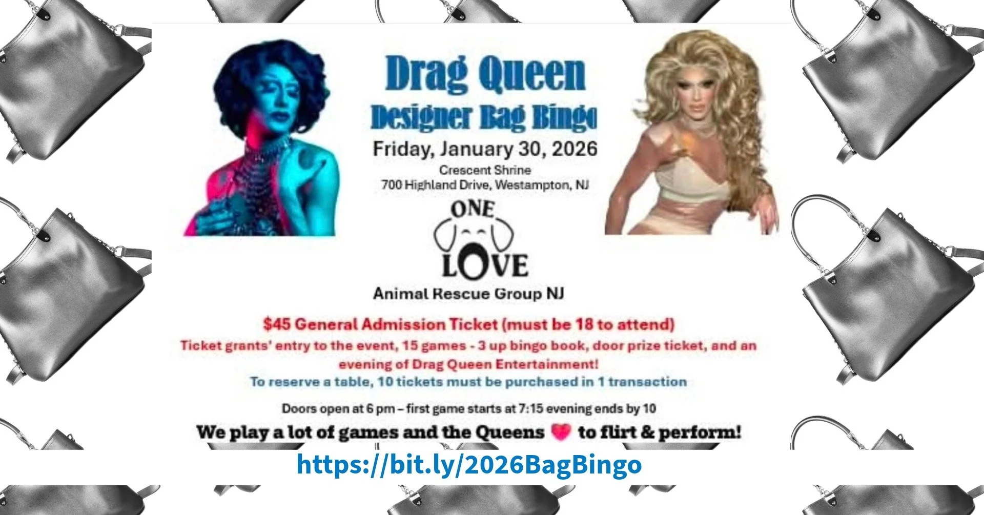 Drag Queen Designer Bag Bingo