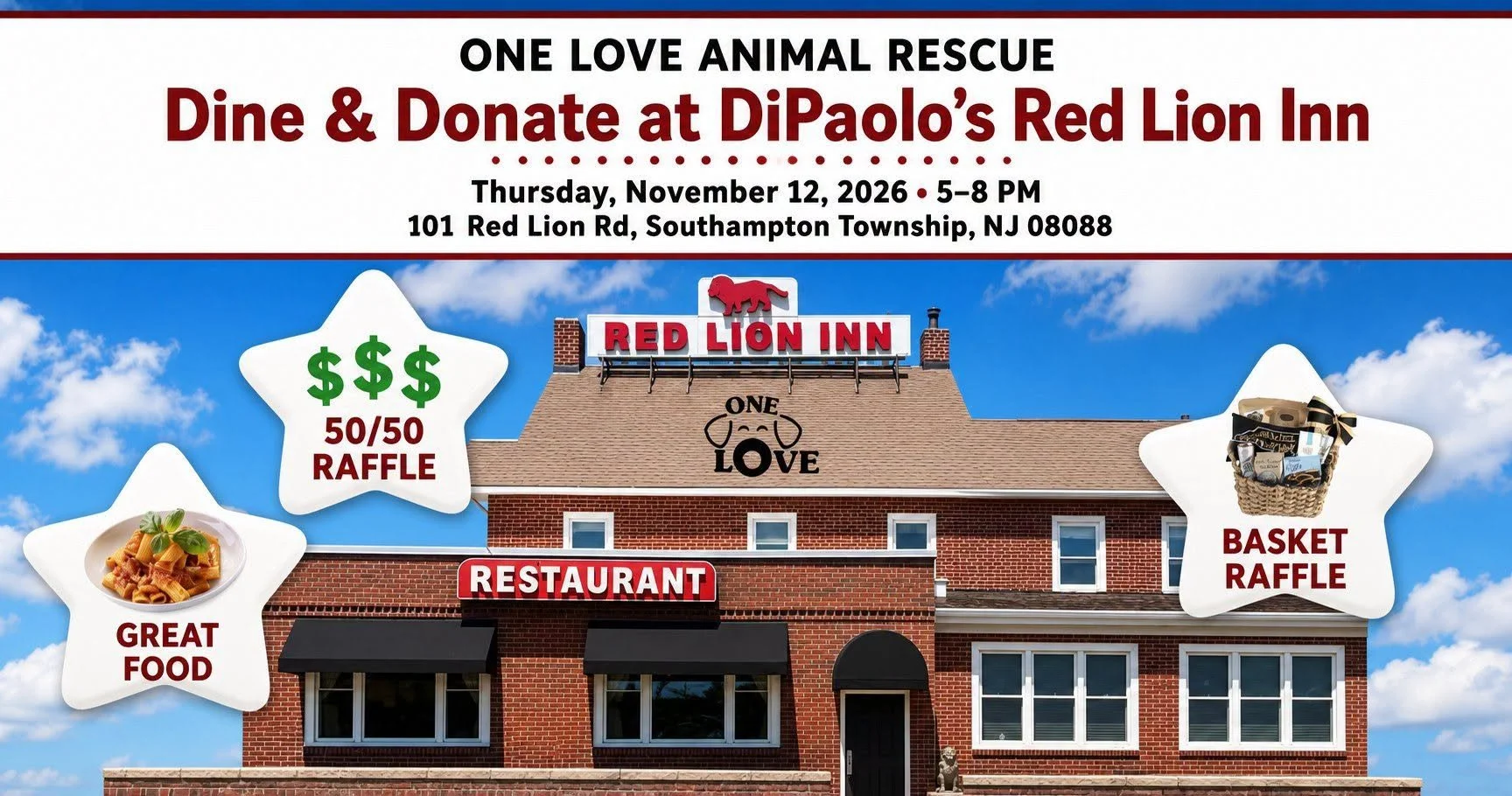 Dine & Donate DiPaolo's Red Lion Inn