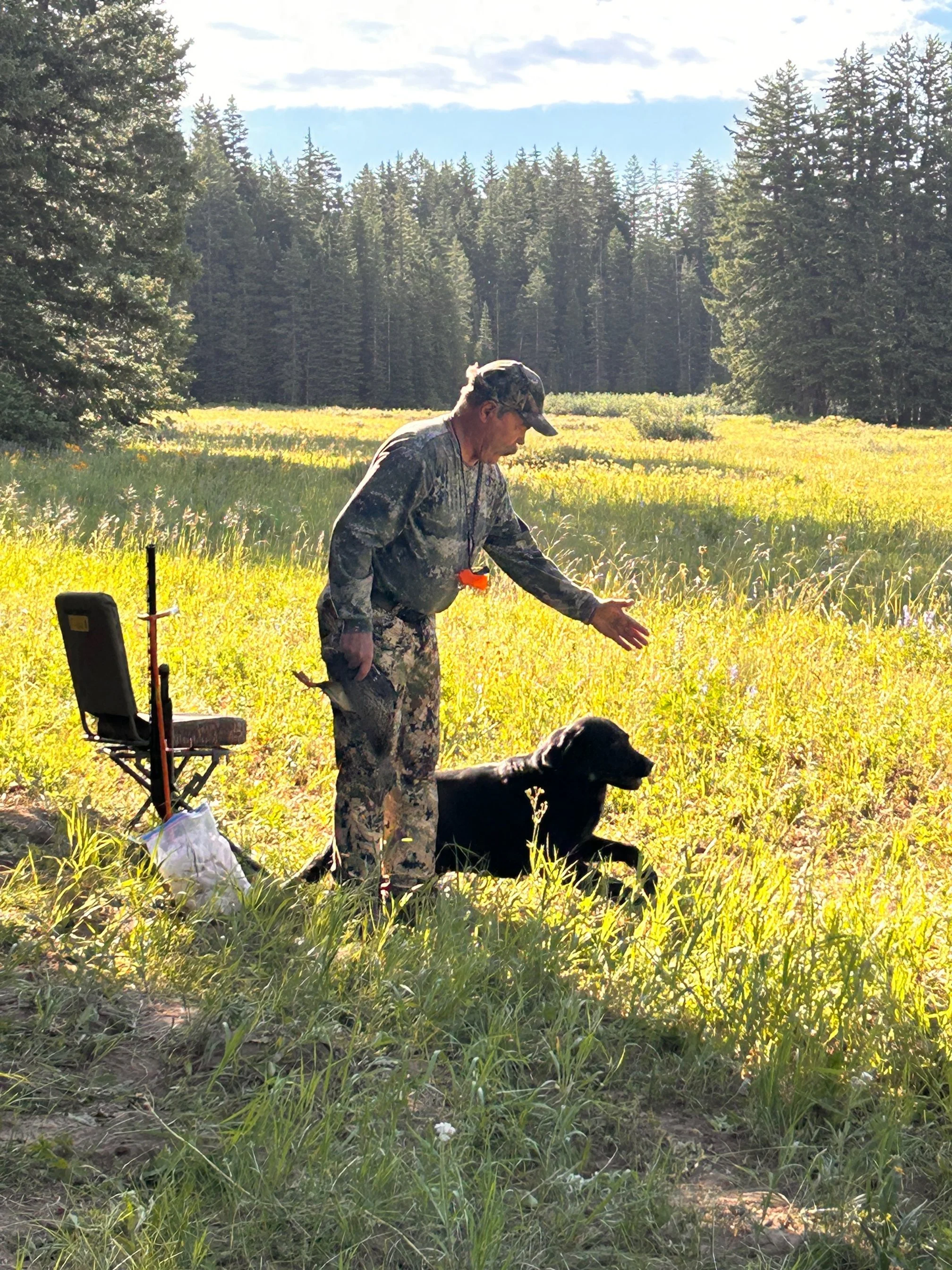 Brian Schumann & Maverick leaving the line