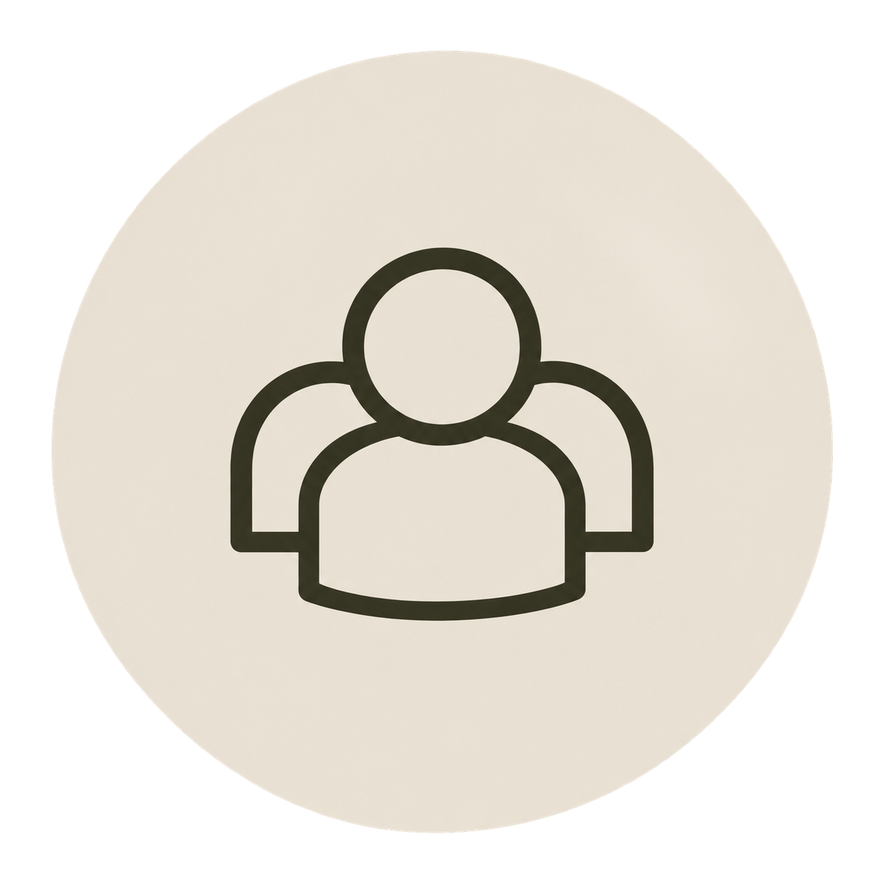 Icon of a person on a user profile button