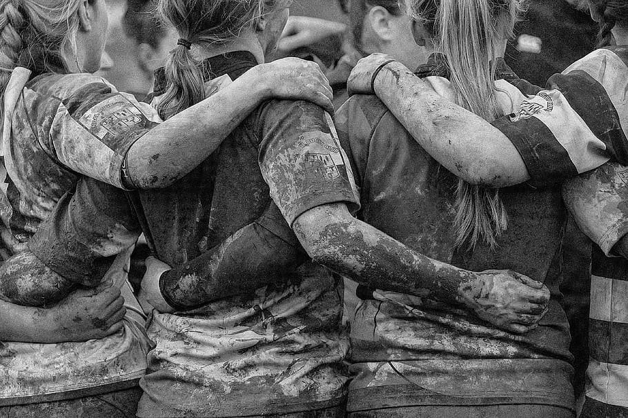 Women's rugby players