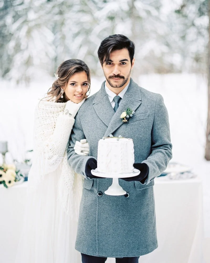 Emerald Forest Moscow Winter Wedding Shoot