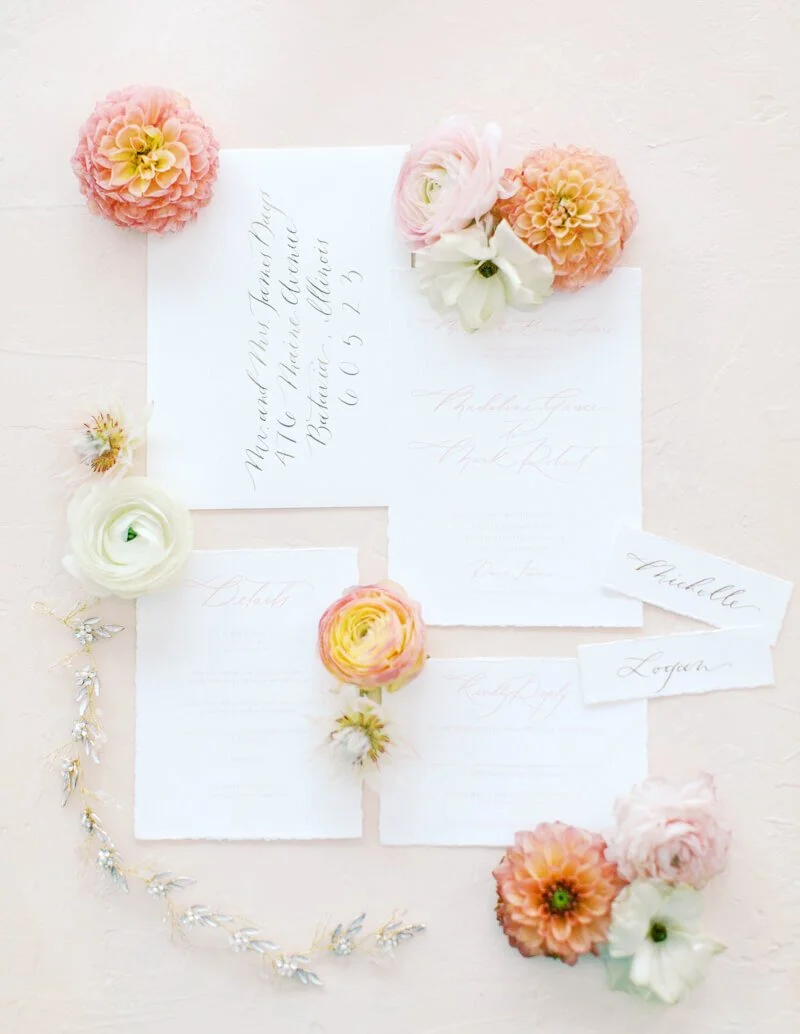 Peach Inspired Wedding Shoot