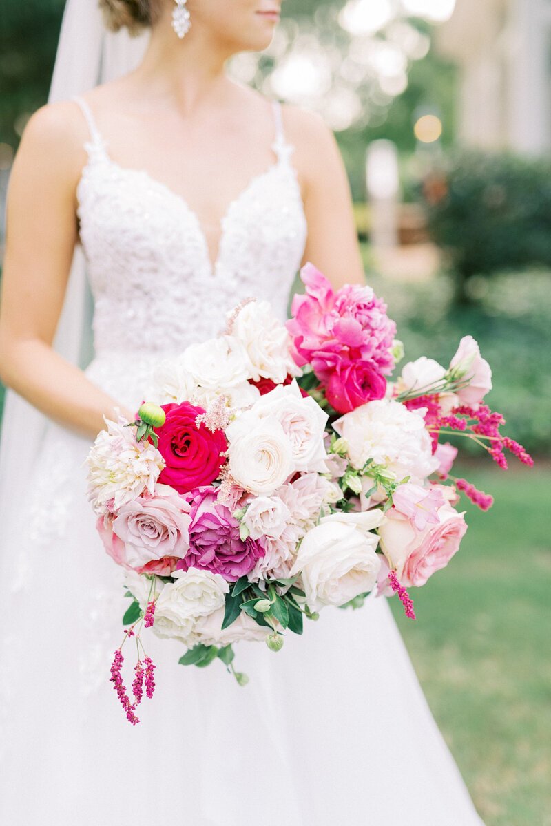 Colorful Pink NC Wedding 