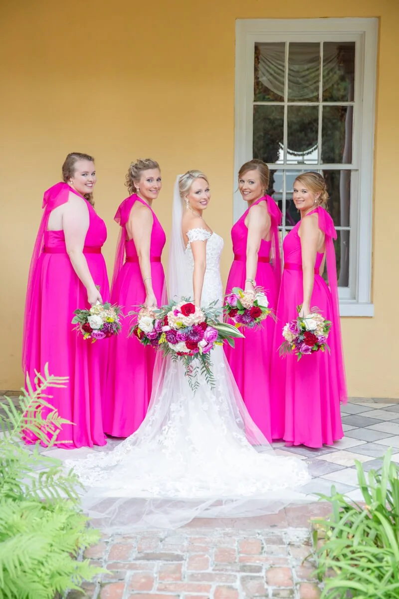 Hot Pink Charleston SC Wedding