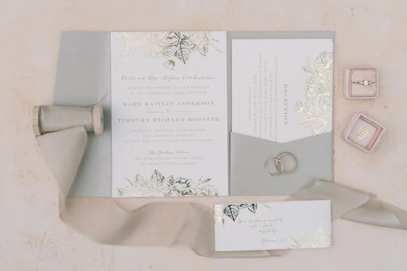 Whimsical Winter NC Wedding