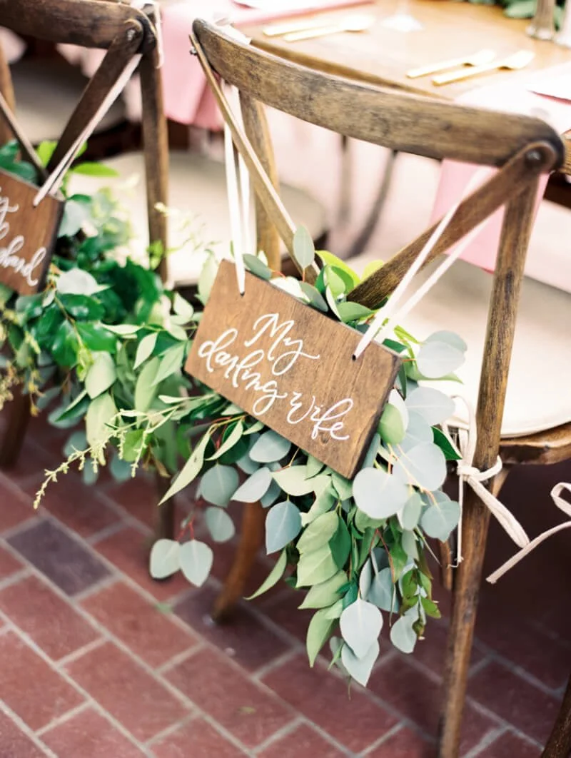 Wedding Chair Signs