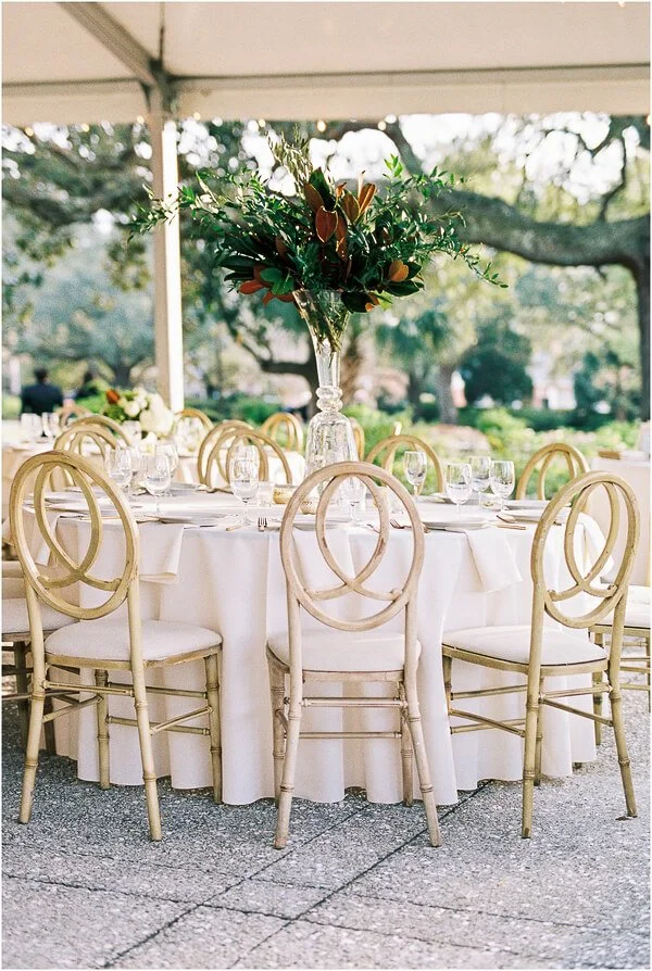 Lowndes Grove Wedding With Greenery And Gold
