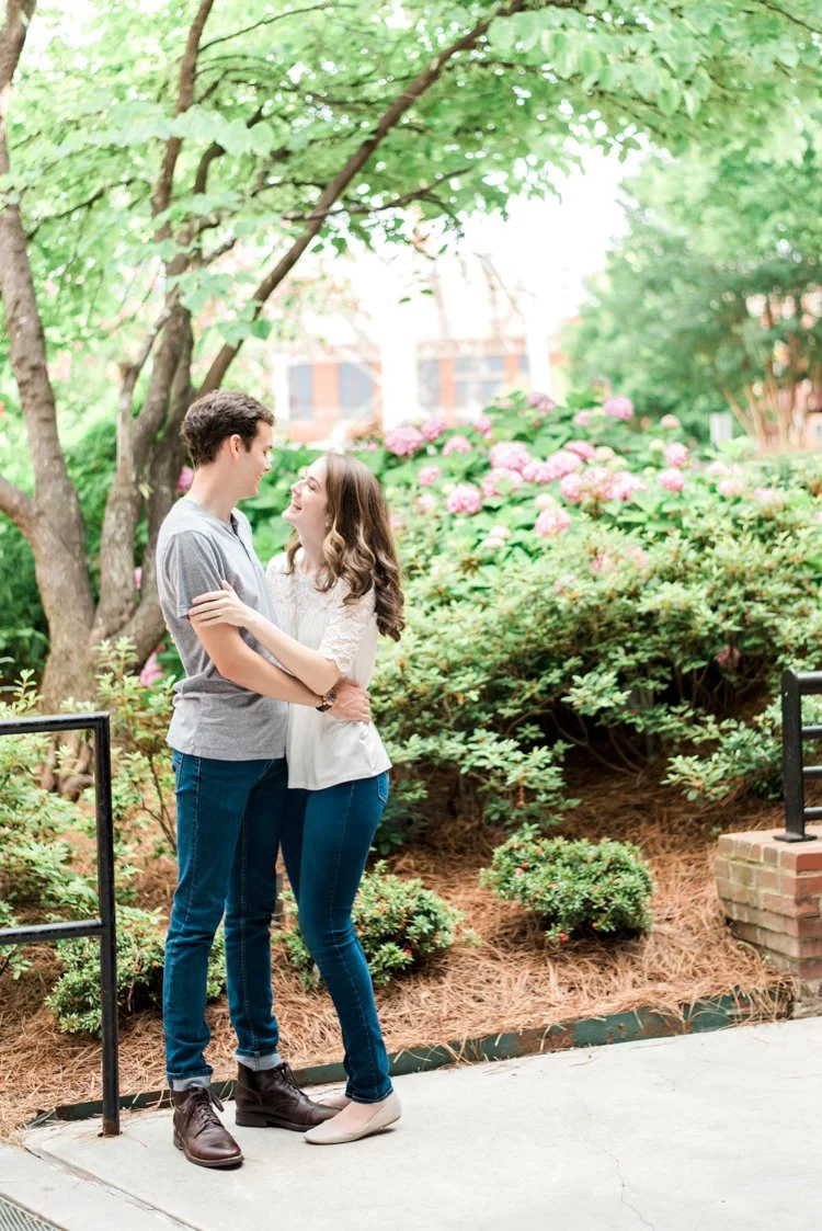 Downtown Durham NC Engagement