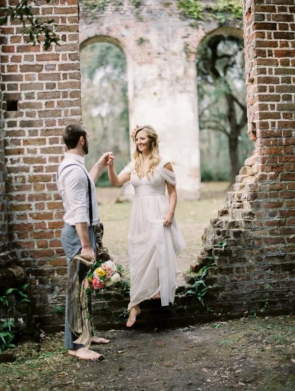 Old Sheldon Ruins Wedding Shoot