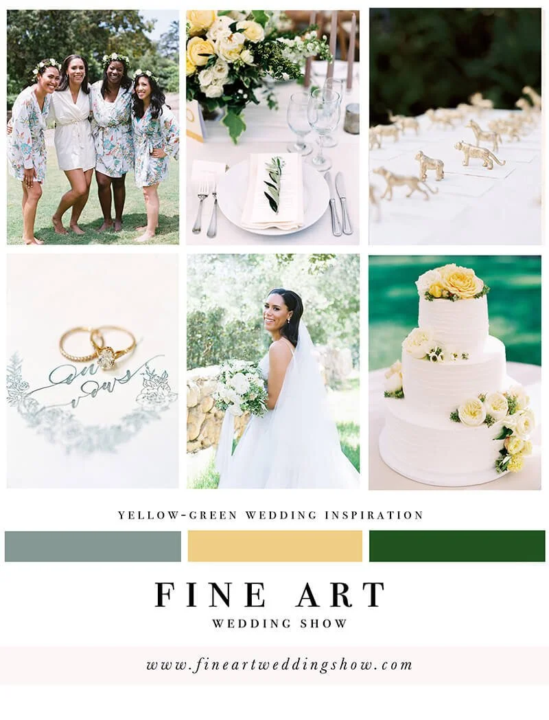 Yellow-Green Wedding Inspiration
