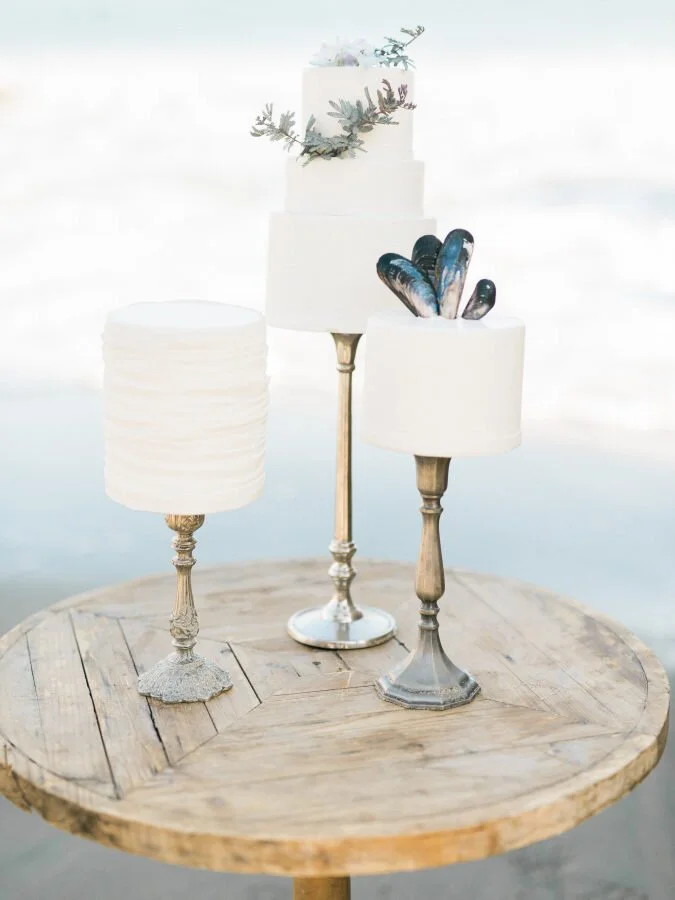 three beach wedding cakes.jpg