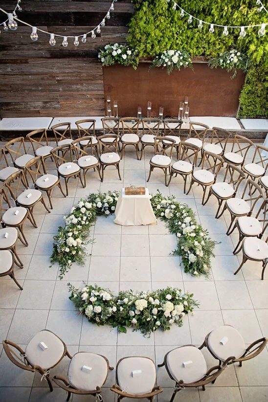 Circular Ceremony Seating - Raleigh, NC