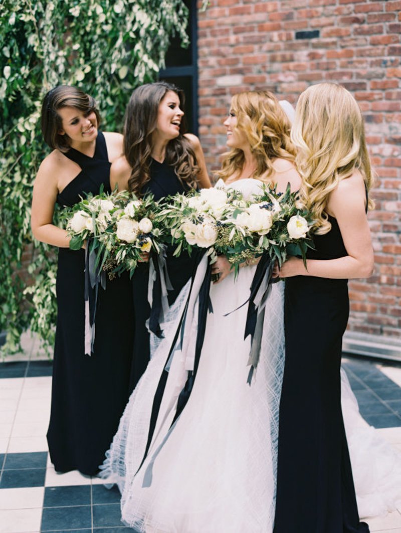 Black and White Raleigh Wedding