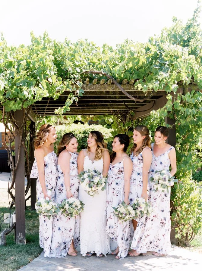 Floral Bridesmaid Dresses for Raleigh Brides