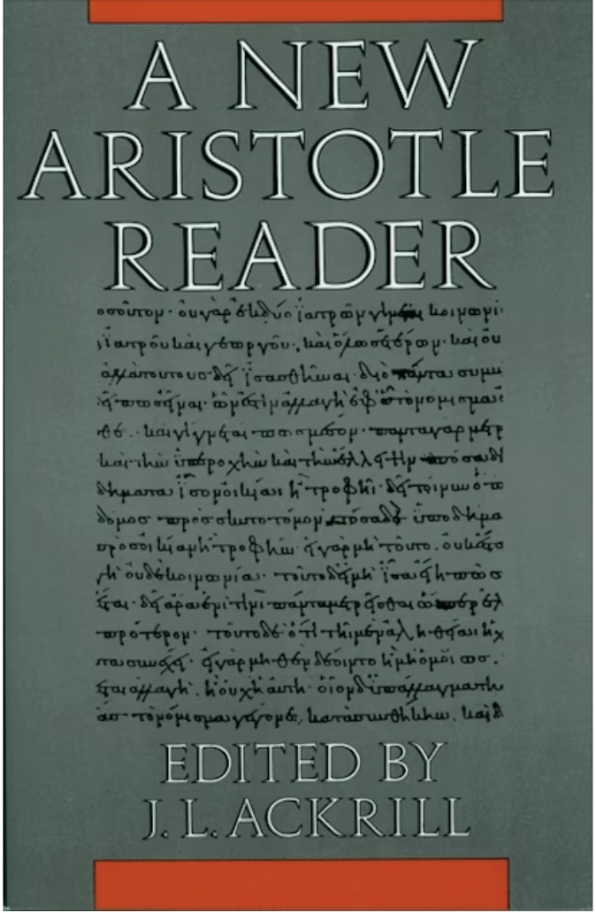 A New Aristotle Reader