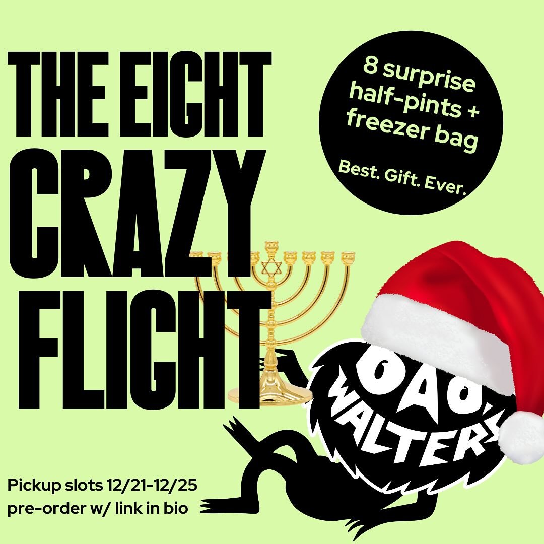 We had to do it. We know the name makes no sense. Does anything make sense these days? Lol who cares. It&rsquo;s ice cream.

The Eight Crazy Flight: eight surprise half-pints in one freezer bag. Will you eat them all in one go or spread it out over e