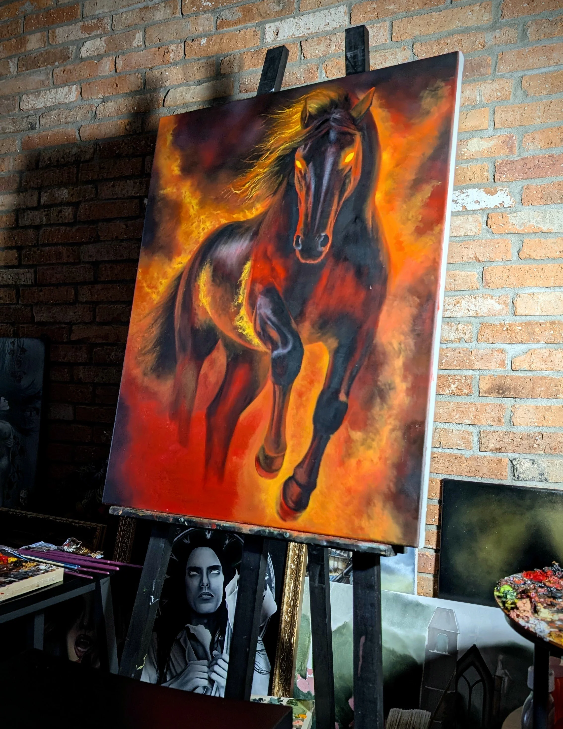 The fire horse Year: I did not just paint it, I answered it.
