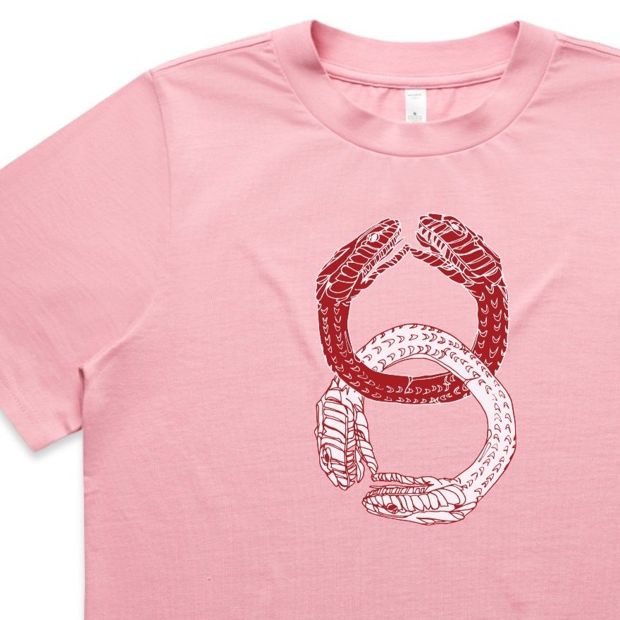 The Gold Tee on Pink