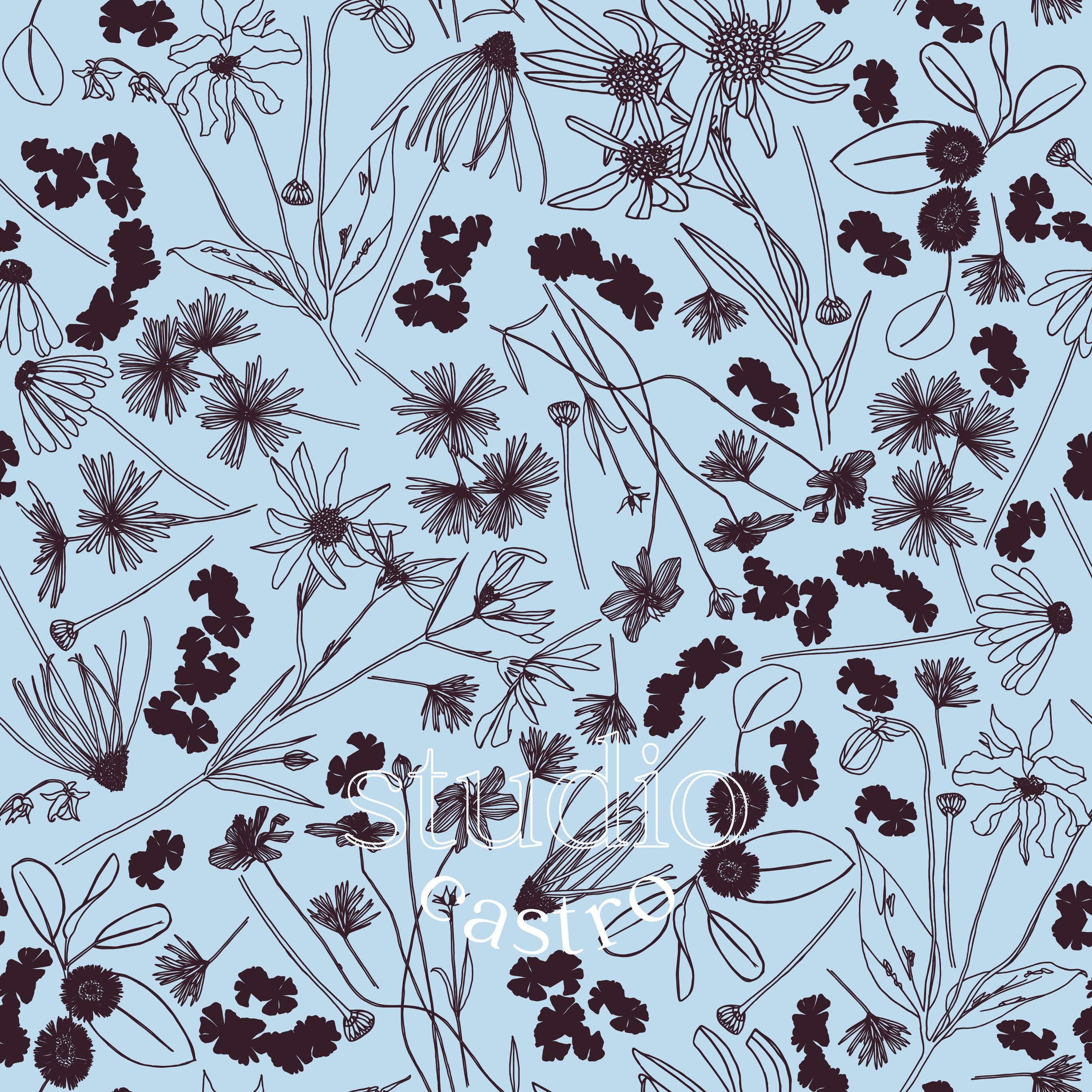 Champs des fleurs in Noir