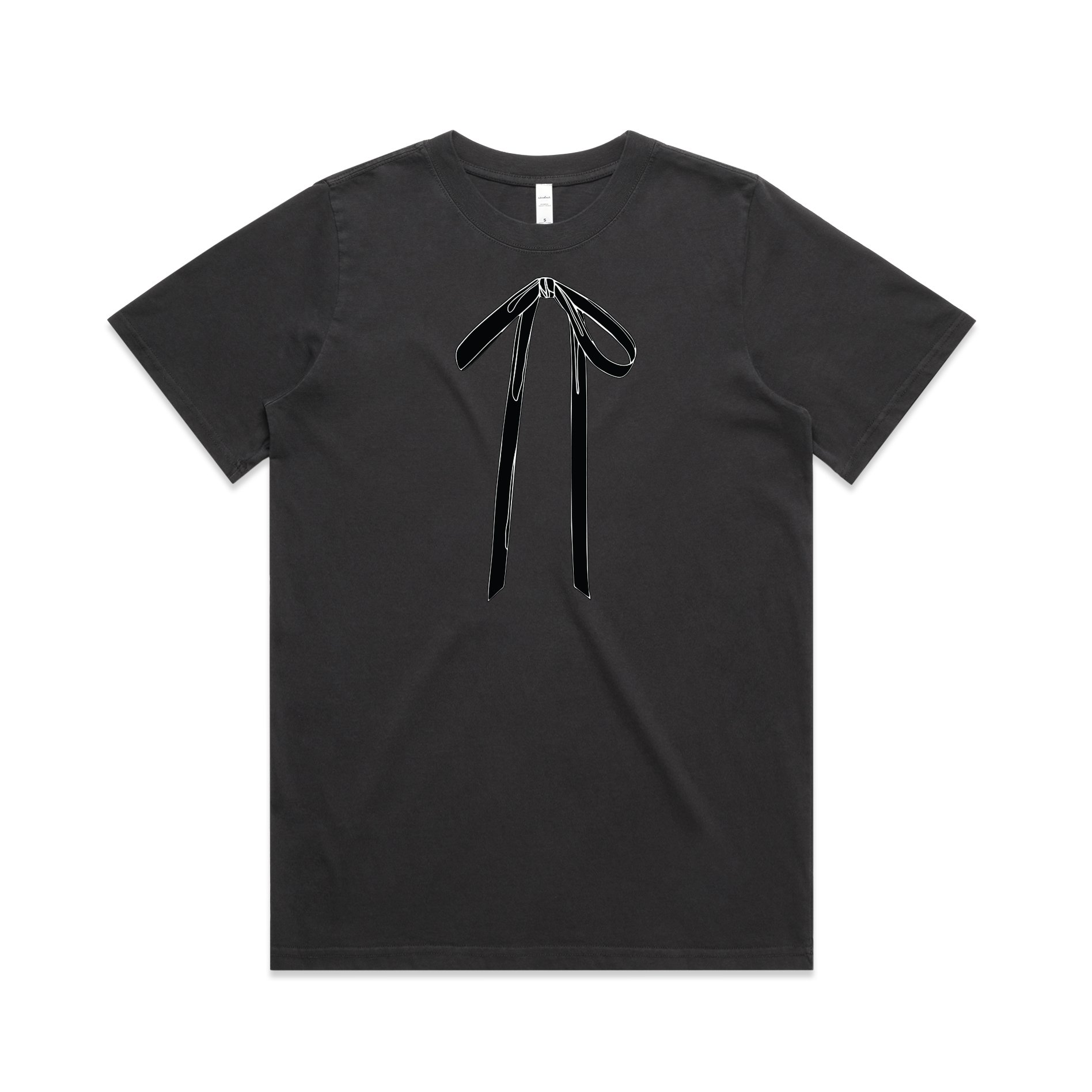 Undone Tee. Faded Black.