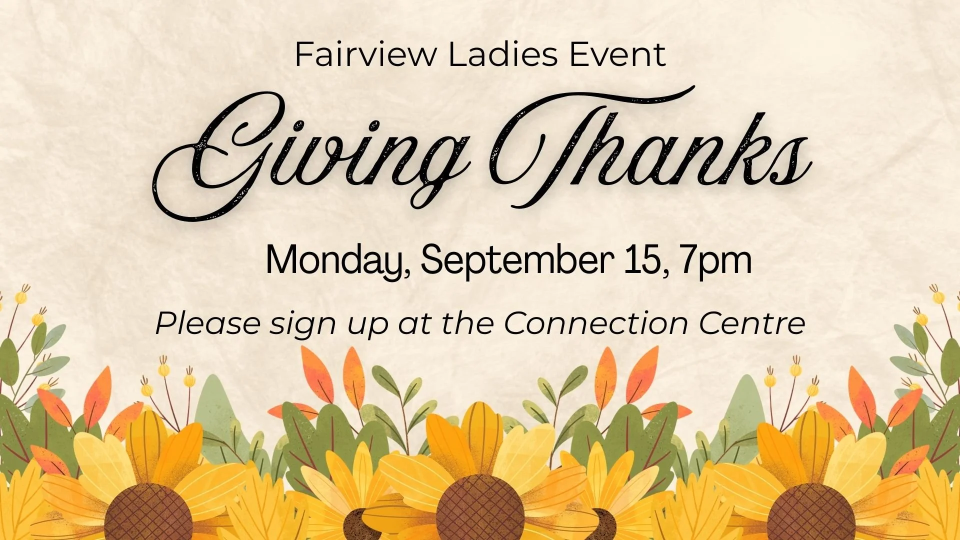 Giving Thanks