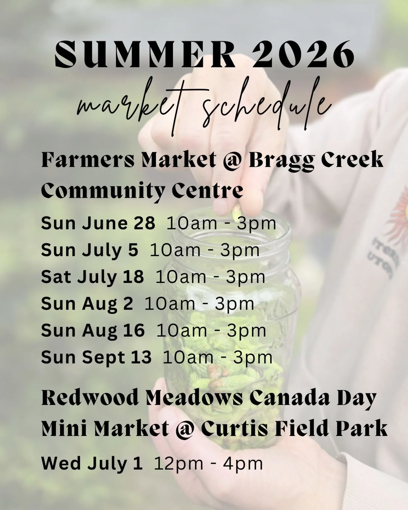 See you this summer 🌱🌱🌱

Foraging season is ON and I&rsquo;m collecting what I can and making lots of stuff, so come check it out at the farmers markets!