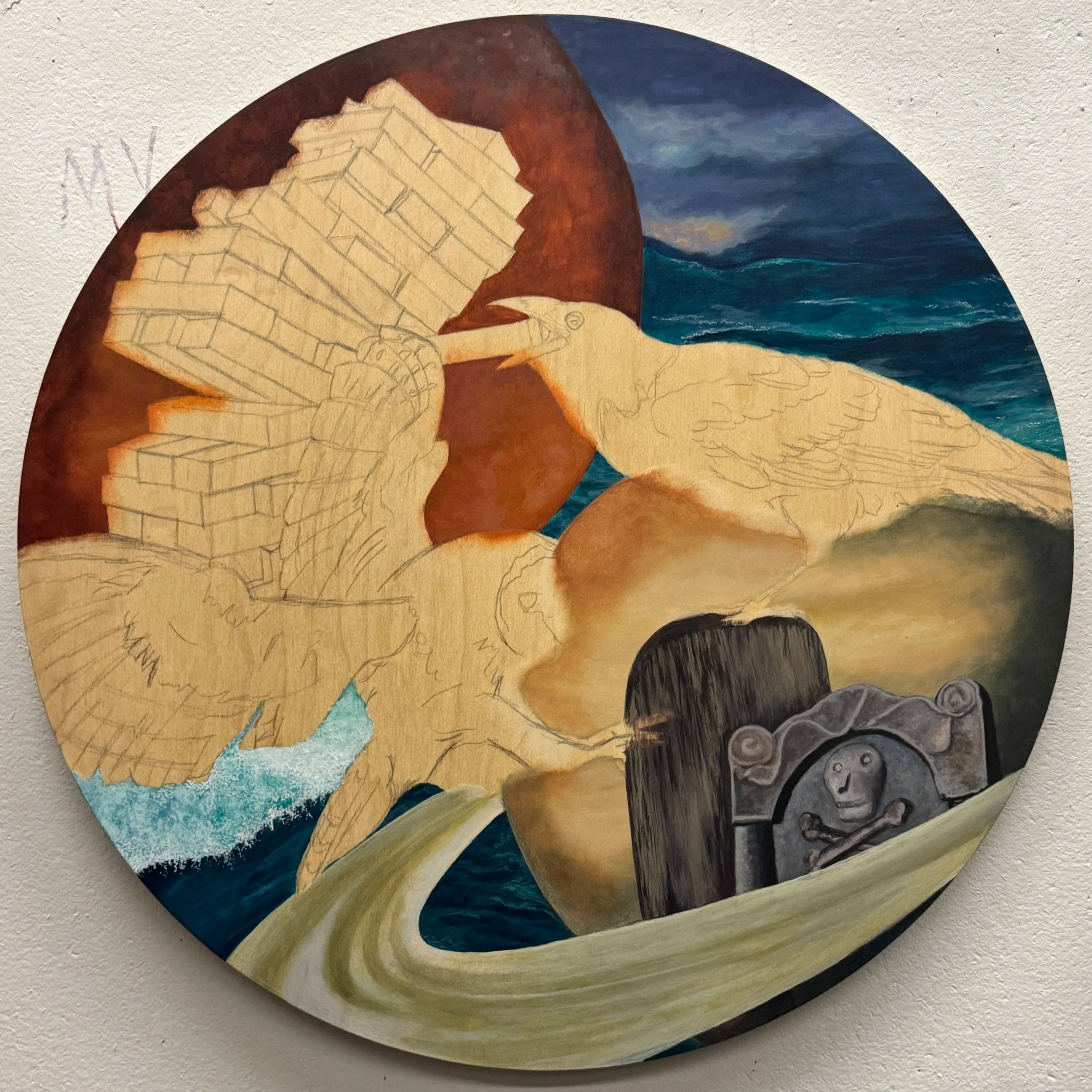 Esoteric Alchemy: Mars vs. Saturn: A New Painting 