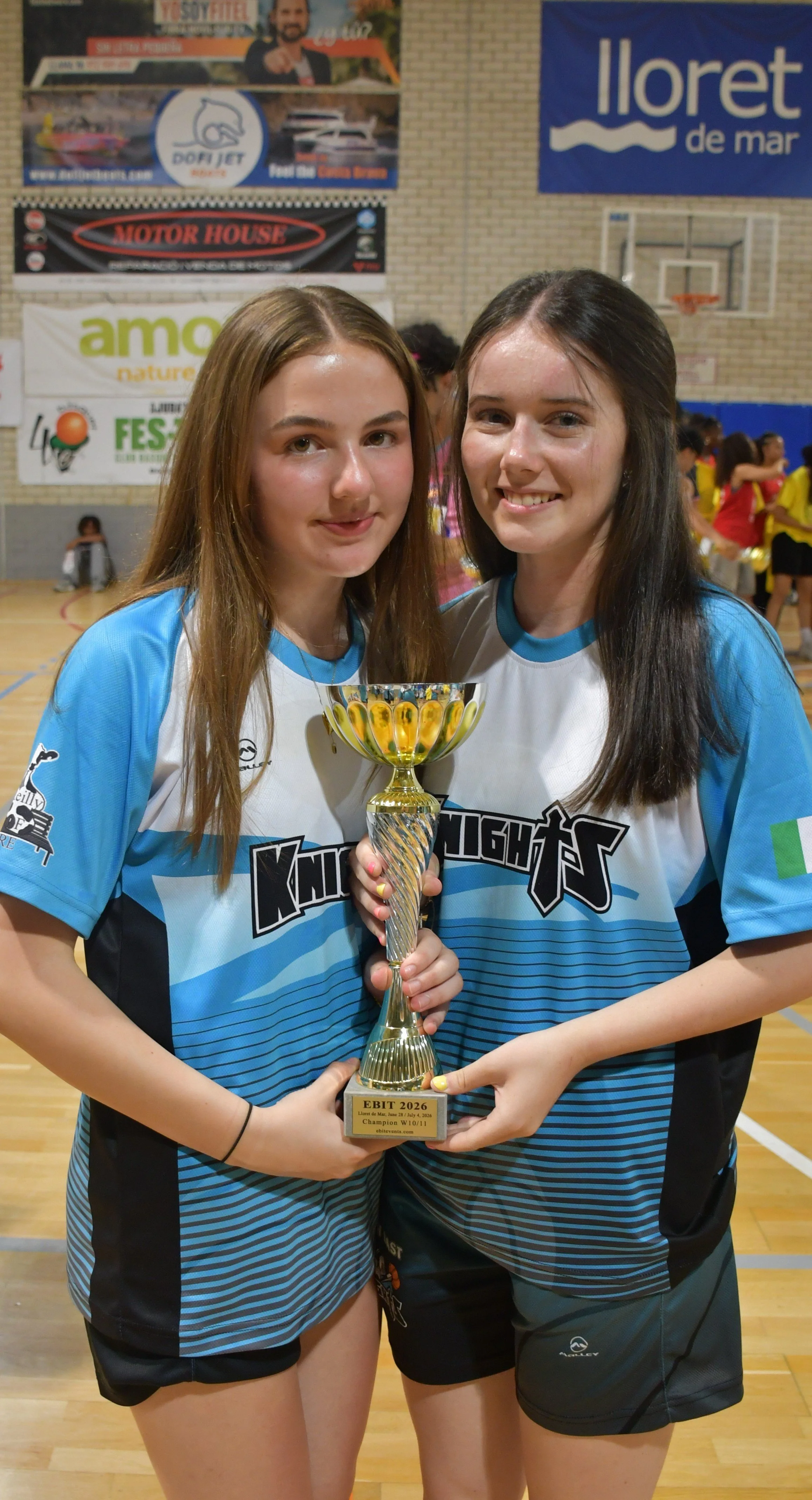 U16 Girls Joint Captains with trophy.JPG