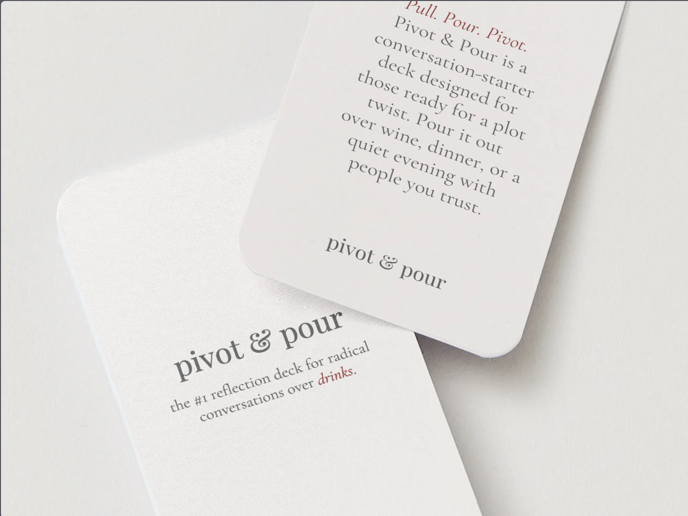 Pivot & Pour Reflection Cards (Pre-order)