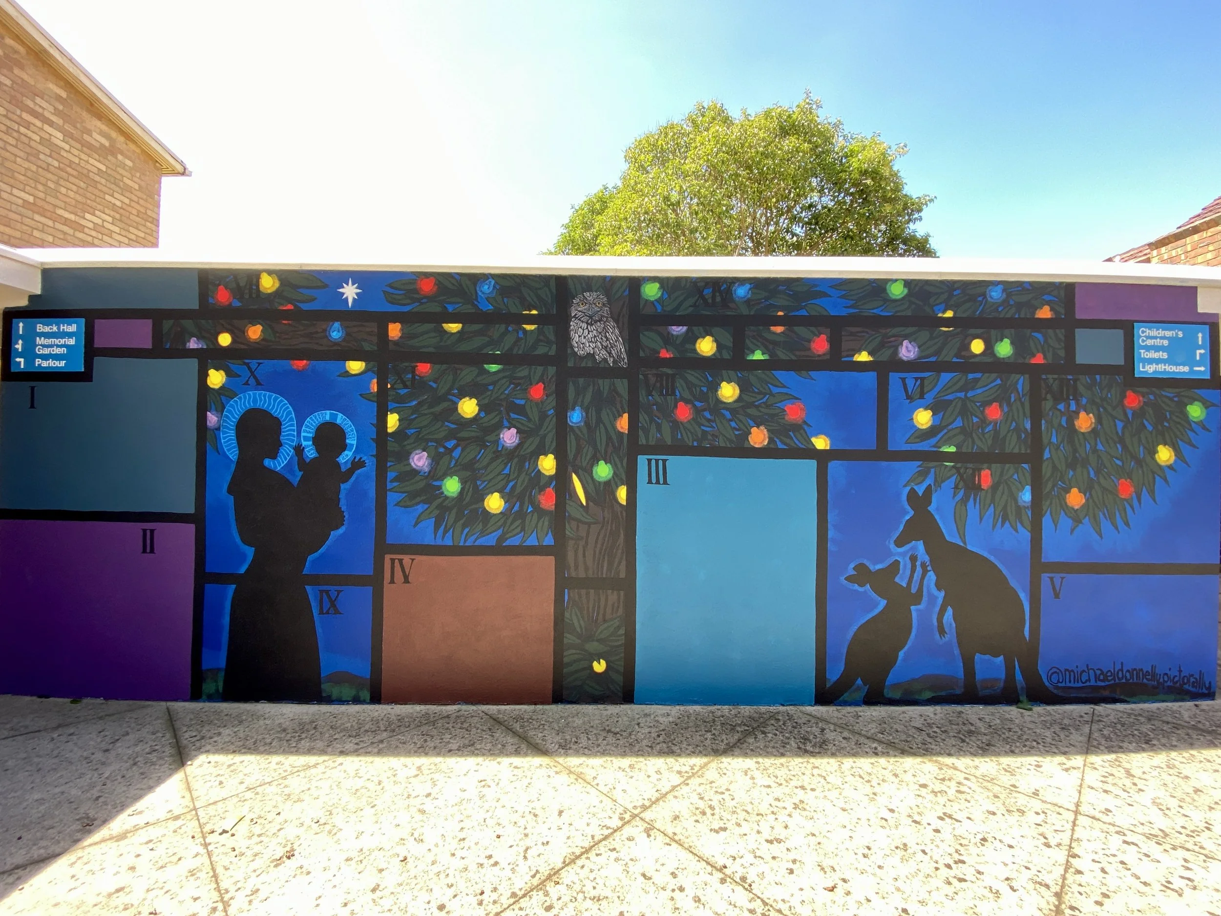 Ashy Mural for Lent 2026, 2.5 x 8m, Acrylic Exterior House Paint.