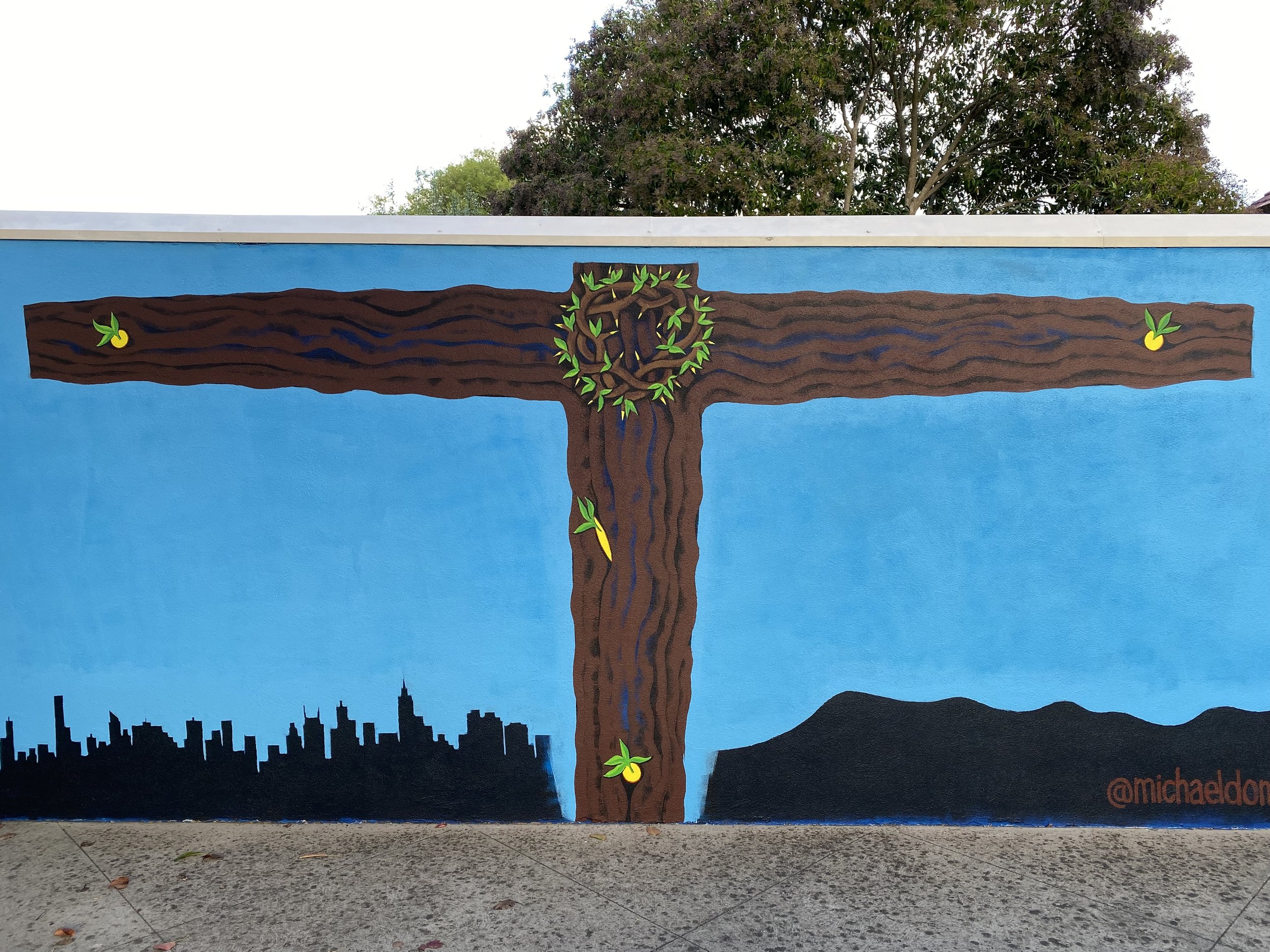 Ashy Mural for Easter 2025, 2.5 x 8m, Acrylic Exterior House Paint.