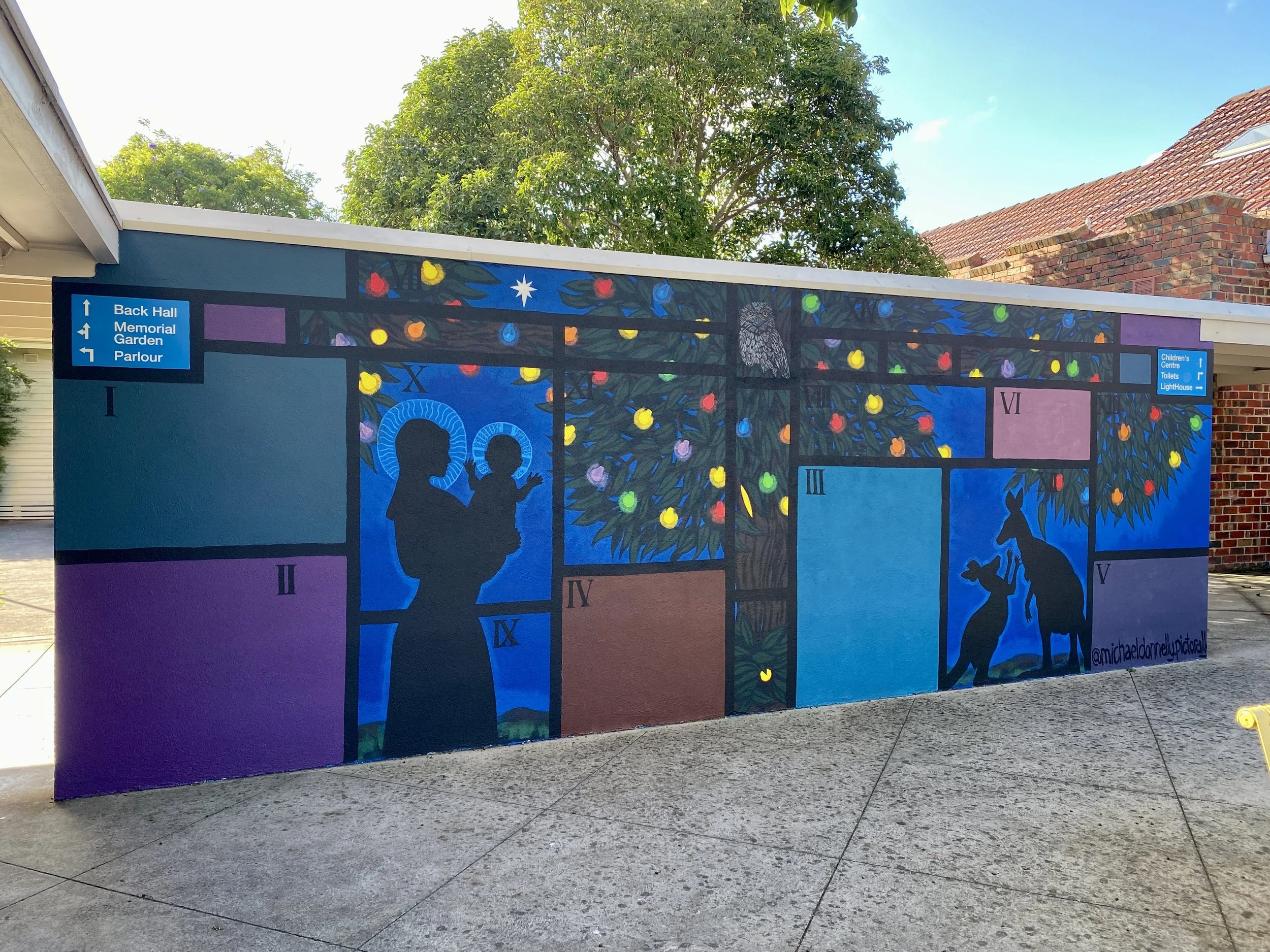 Ashy Mural for Lent 2026, 2.5 x 8m, Acrylic Exterior House Paint.