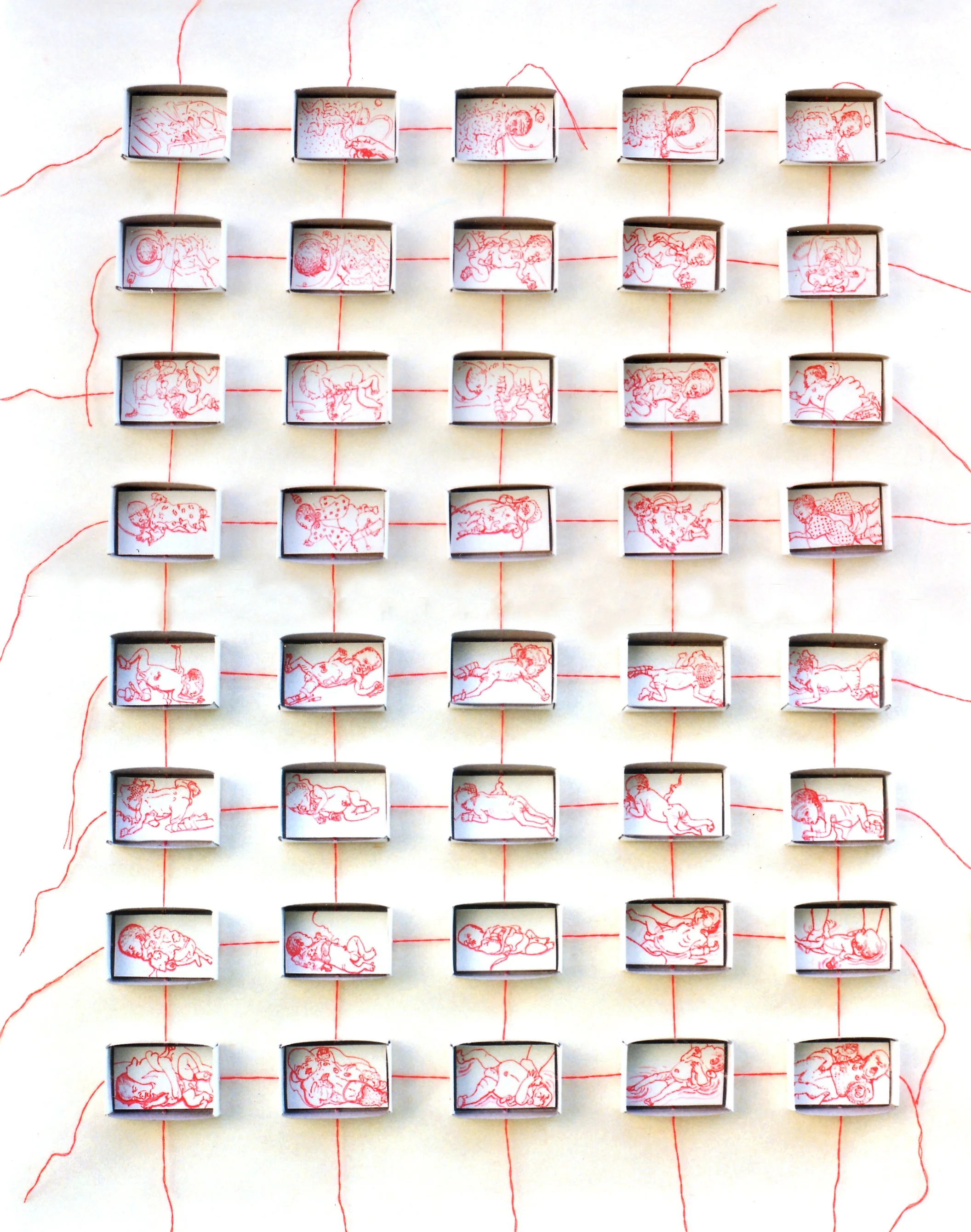 "Prem Baby, Second Version", Mixed Media, 1994. (Private Collection).