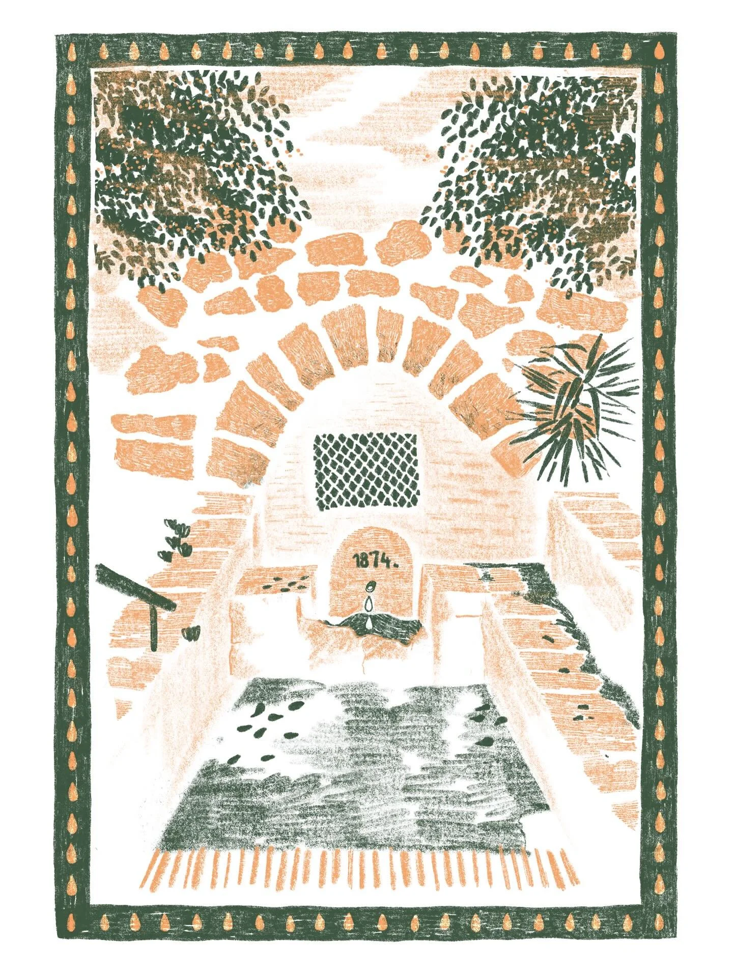 La font de Fontscaldes ha fet 150 anys i s&rsquo;ha destapat la mina d&rsquo;aigua que l&rsquo;alimenta, quedant al descobert 👀

&rarr; Il&middot;lustraci&oacute; de l&rsquo;obsequi commemoratiu pel 150&egrave; aniversari